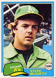 1981 Topps Baseball Cards      503     Steve McCatty